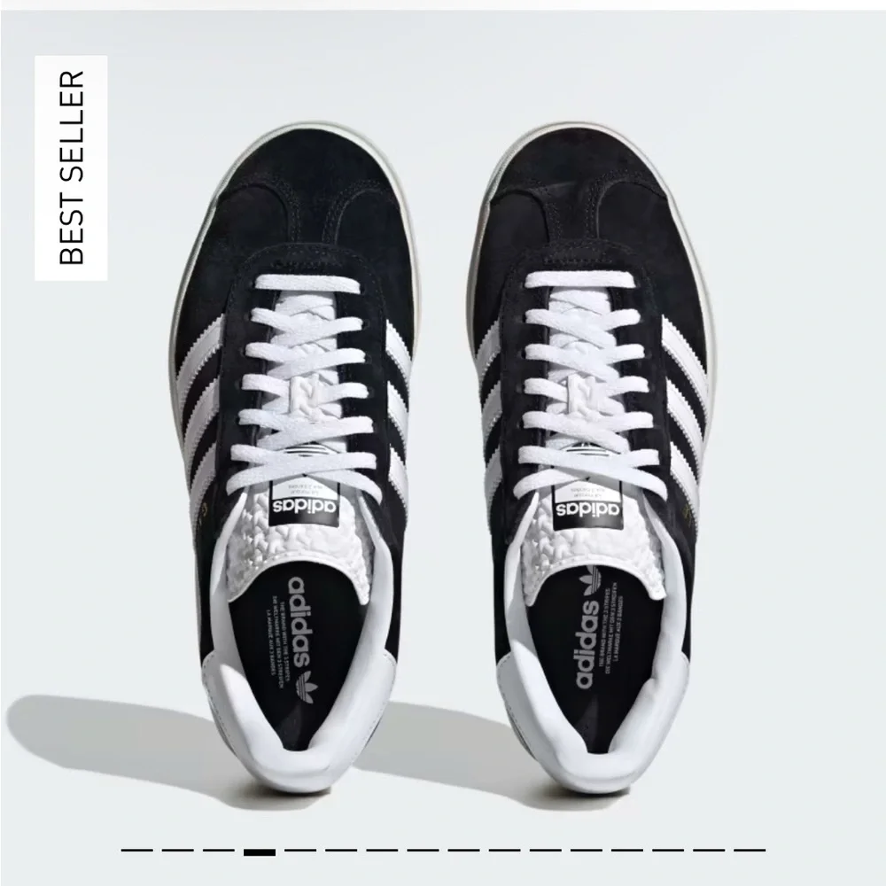 Adidas Women's Gazelle Bold Platform Sneakers in Black and White